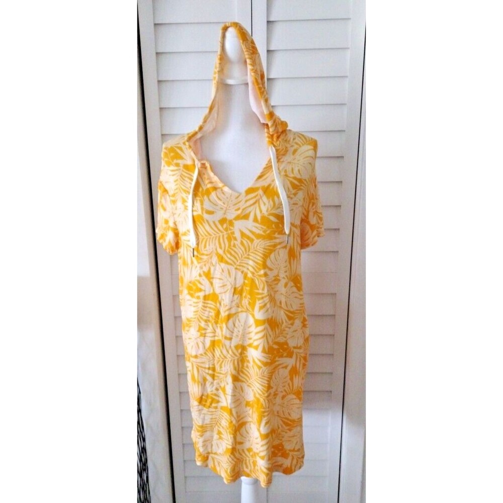 Koolaburra by UGG Light‎ & Airy French Terry Hoodie Dress Pockets Mango Palm S